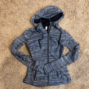 Lululemon Athletica Striped Blue Hoodie